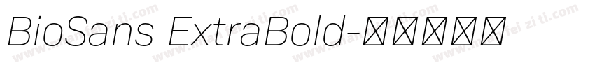 BioSans ExtraBold字体转换